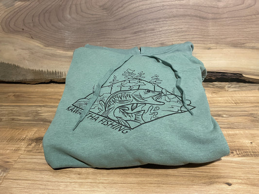 Hoodie Classic, Dusty Green